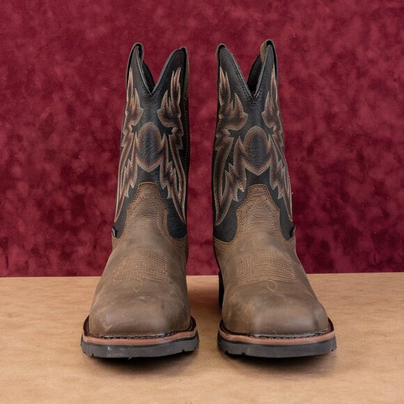 Wolverine Men Rancher Waterproof Steel Toe Wide Taupe Leather Cowboy Boots sz 13 main image 8